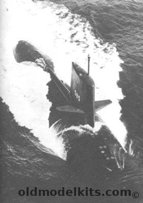 RCM 1/72 SSN Skipjack Submarine with 5 Blade Screw plastic model kit